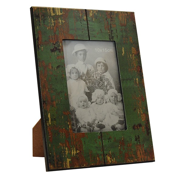 MARCO FADED WOODEN GREEN PHOTO FRAME
