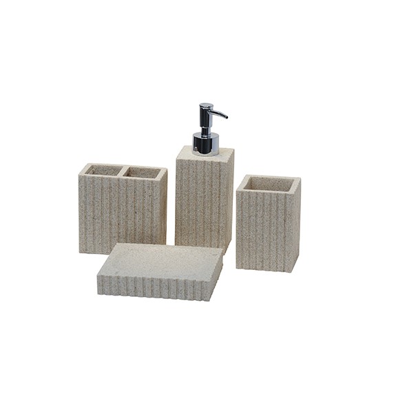 STRIPY WHITE TOILETRY SET