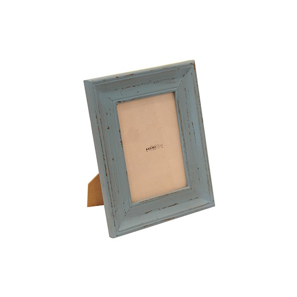 MARCO FADED WOODEN LIGHT BLUE PHOTO FRAME