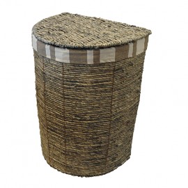 DOMICILE GREY RATTEN HIGH RECTANGLE BASKET
