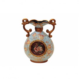 LUXE GOLDEN BORDER FLAT POT