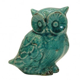 GRACIA BLUE OWL DECORATION