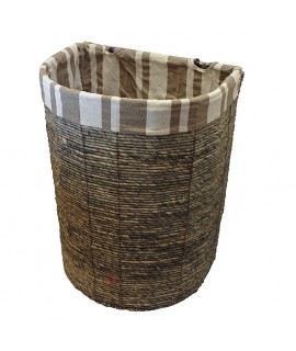 DOMICILE GREY RATTEN HIGH RECTANGLE BASKET